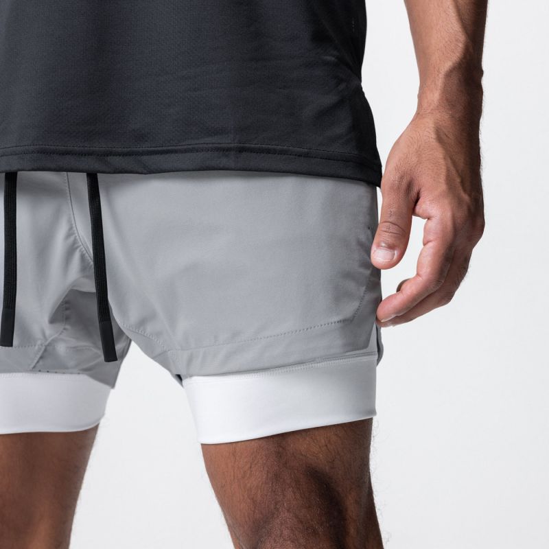 Shorts masculinos de ginástica 2 em 1