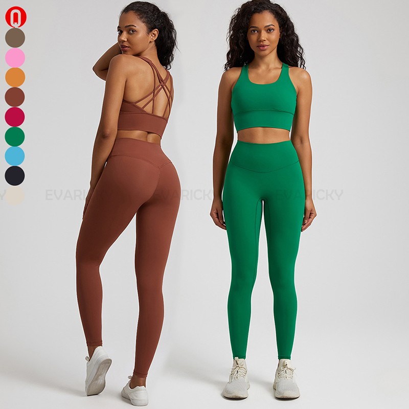 Conjunto esportivo feminino de 2 peças
