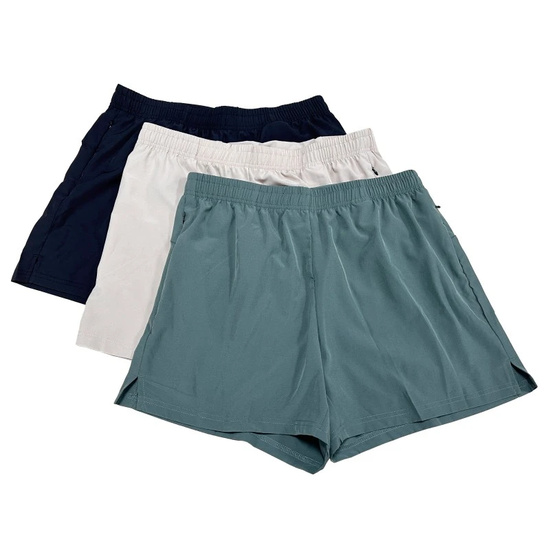 Shorts esportivos masculinos com bolso traseiro