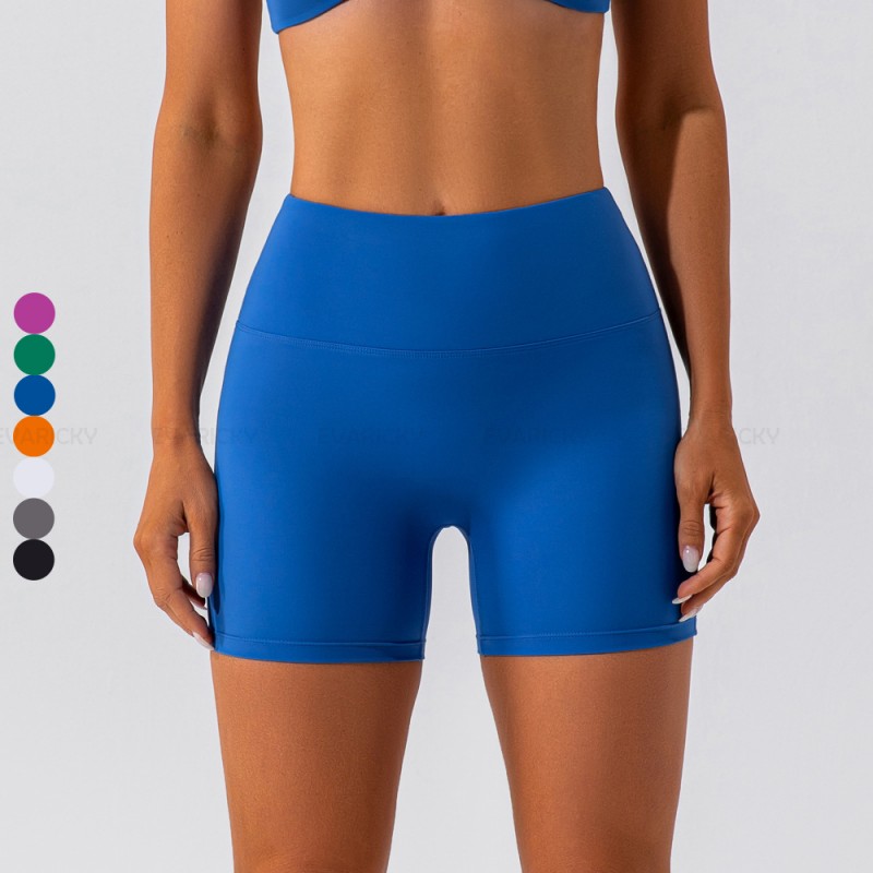 Shorts de bicicleta pretos de compressão feminino